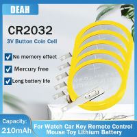 CR2032 CR 2032 3V 210MAh พร้อมแท็บประสานเท้าบัดกรีเชื่อมสำหรับเครื่องคิดเลขเมนบอร์ดนาฬิกาเซลล์เหรียญ