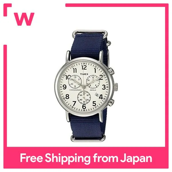 Timex Weekender Chronograph 40mm Watch Blue/Cream | Lazada Singapore