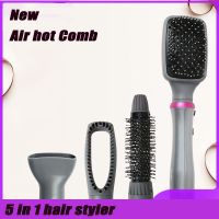 Electric Hot Air Comb Negative Ion Hair Dryer Multifunctional Straightening Brush Electric Straightening Comb Detachable Brush