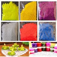 100G Filamentous Strip เทียนเรืองแสง Dye DIY ผลิตภัณฑ์พาราฟิน Crayon ถ้วยอโรมาวันเกิด Craft เทียนสี