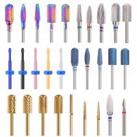 RIKONKA 29 Type Nail Drill Bits Ceramic Milling Cutter Manicure Machine Rainbow Carbide Cutter For Nails Electric Drill Manicure