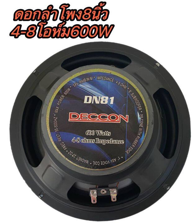 ดอกลำโพง-8-นิ้ว600วัตต์-4-8โอห์ม-subwoofer-รุ่น-ccon-dn81-ราคา1ดอก