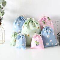 1pc Fresh Comestic Shopping Makeup Bag Pouch Cute Drawstring Storage Bag Travel Portable Clothes Bra Organizer Bag Socks