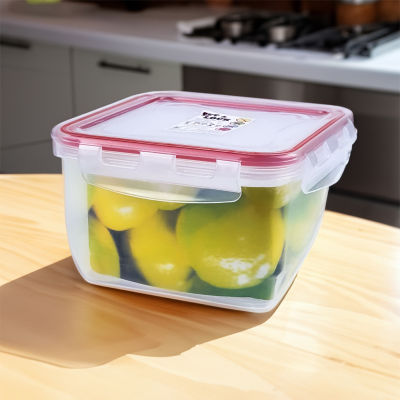 กล่องใส่อาหาร ความจุ 1.4 ลิตร เข้าไมโครเวฟได้  กล่องอาหาร กล่องถนอมอาหาร แบรนด์ Set&amp;Lock รุ่น 8027