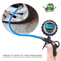 ระดับความดัน เครื่องเติมลมยาง 0-220 PSI 0-16Bar Tire Pressure Monitor Pressure Gauge Automobile Car Truck Air Tire Inflator with Gauge Dial Meter Tester