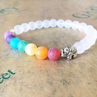 7 Reiki Chakra color Beads Natural Energy Stone Balance celet Yoga Lovers Wristband