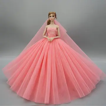 Customizable Barbie Princess Wedding Gown - Western-style Dress For 14+