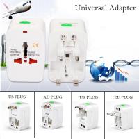 All In One Universal Travel Adapter International Plug Uk Eu Au Us Electrical