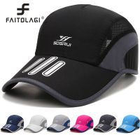 Quick Dry Men Baseball Cap Mesh Cool Breathable Golf Hats Visor Outdoor Sports Tennis Running Sun Hats Male Snapback Caps