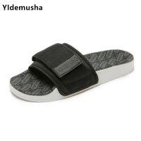 Summer New Black fashion womens flip flops outdoor beach men’s sandals platform Soft comfortable Casual Lovers sandals slippers