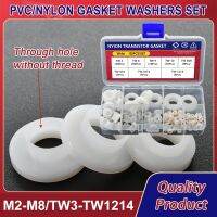 ♧❇ Hard Plastic Nylon Gasket PVC Washers Set Transparent Insulation Flat Paded Assortment Kit M2 M2.5 M3 M4 M5 M6 M8