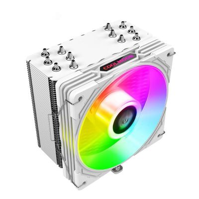 AS600 CPU Cooler ARGB 6 Heat Pipe CPU Radiator CPU Cooler Fan Hydraulic Bearing PWM for Multi-Platform I7