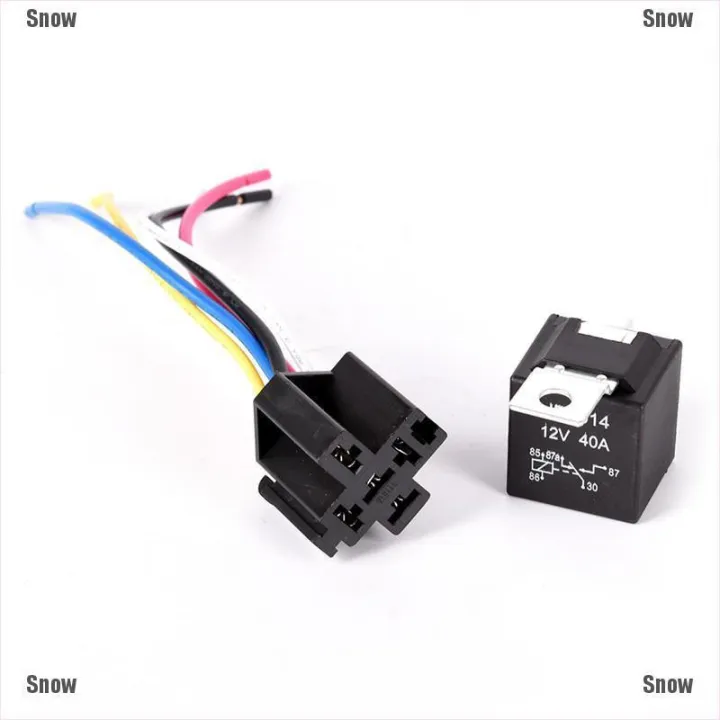 【HOT Snow】Waterproof Automotive Relay 12V 5Pin 40A Car Relay 12V 5Pin ...