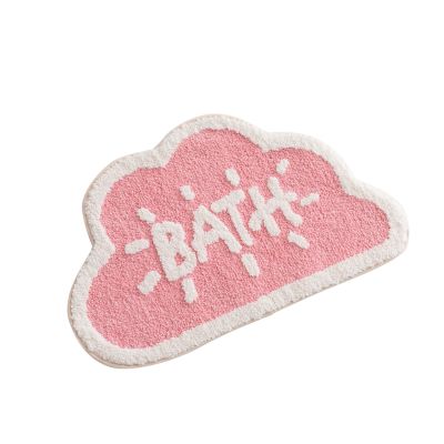 Thickened Flocking Bath Mat Home Bathroom Floor Mats Door Mat Decoration Absorbent Non-slip Bathroom Foot Mat Door Mats Outdoor