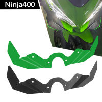 สำหรับคาวาซากินินจา400 Ninja400 2018-2023 2022รถจักรยานยนต์ด้านหน้า F Airing นิวเมติกปีกช่วยให้เคล็ดลับ Downforce ปีกอากาศ D Eflector