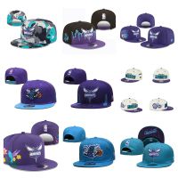 NBA Charlotte Hornets หมวกปีกแบนแบนแบบปรับได้หมวกกีฬาหมวกเบสบอลหมวกเบสบอลหมวก