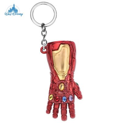 Disney Iron Man Infinity Glove Pendant Keyholder Avengers Infinity Stones Weapon Keychain Accessories Gifts For Fans Key Chains