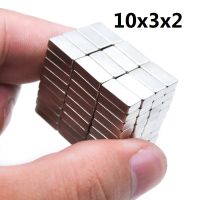 2/20/50/100/500/5000 PCS 10x3x2 Neodymium แม่เหล็ก 10*3*2 NdFeB แม่เหล็กบล็อก Super ที่มีประสิทธิภาพ Strong แม่เหล็กถาวร imanes บล็อก-Jingmu