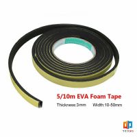 Time Zones เทปฟองน้ำ เทปโฟม EVA  กันเสียงสําหรับติดประตูหน้าต่าง  เทปหน้าเดียว EVA foam tape