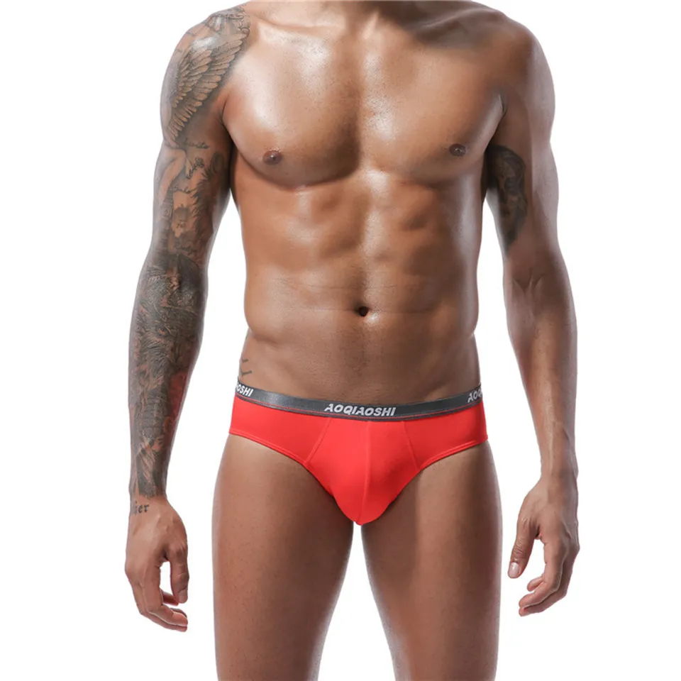 Men's Contrast Color Thong Underwear