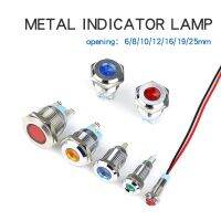 6/8/10/12/16/19/22/25/30MM Metal LED Warning Indicator Light Signal Lamp 6V 12V 24V 110V 220V