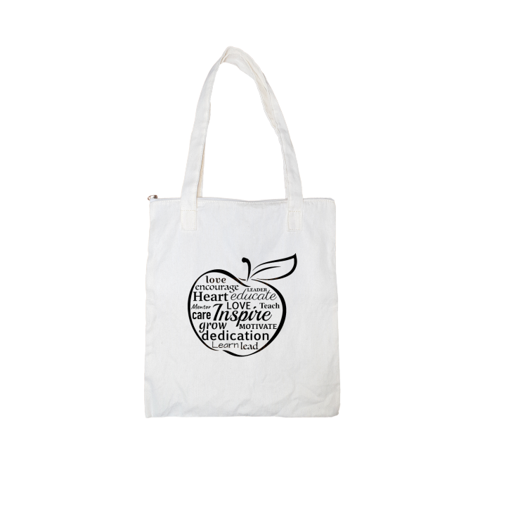 Apple Inspirational Words Tote Bag Canvas - Graphic Design | Lazada PH