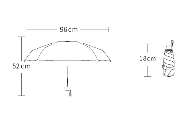 ร่มกันแดดและฝน-ร่มพกพากัน-uv-ร่ม-5-ตอนแบบแบน-กันยูวี-ขนาดเล็ก-น้ำหนักเบา-แข็งแรงกันลม-พร้อมส่งจากไทย-แบนบางเบา-พกพาสะดวกทุกสถานที่