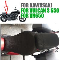 ♚แผ่นป้องกันฉนวนกันความร้อนสำหรับ KAWASAKI S 650 S650 VN650 Bantal Kursi อุปกรณ์เสริมรถจักรยานยนต์