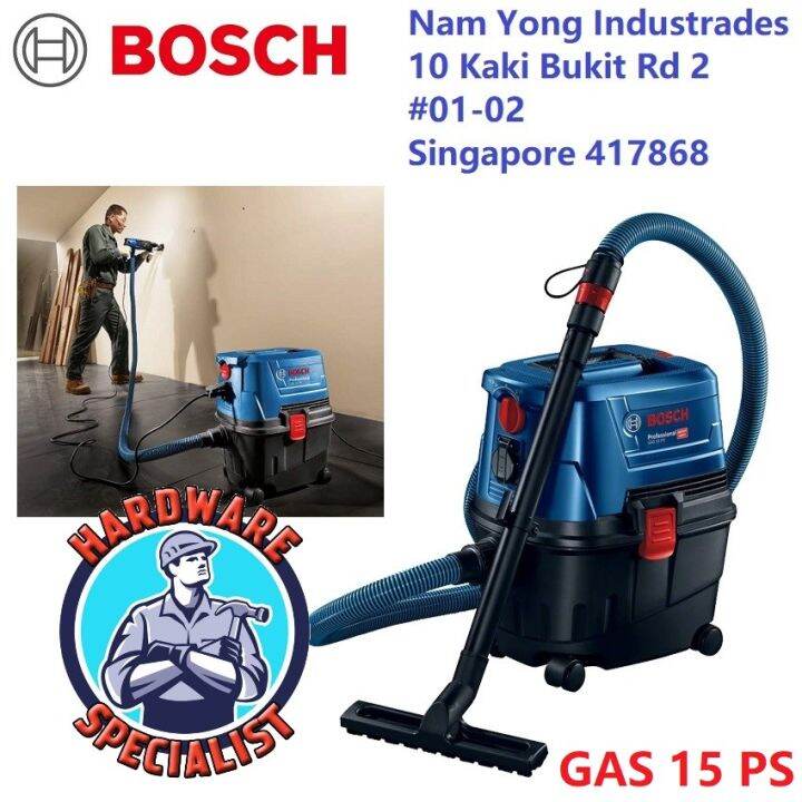 Bosch Gas 15 PS Wet And Dry Vacuum Cleaner (Blower Function) Lazada