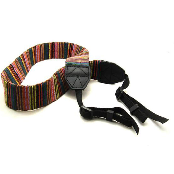 colorful-camera-neck-strap-soft-shoulder-belt-color-stripe-woven-canvas-for-dslr-cameras-high-quality