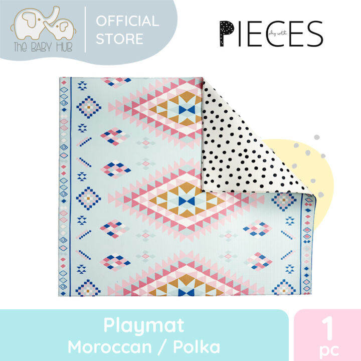 Play With Pieces Playmat Moroccan/Polka Dots Lazada PH