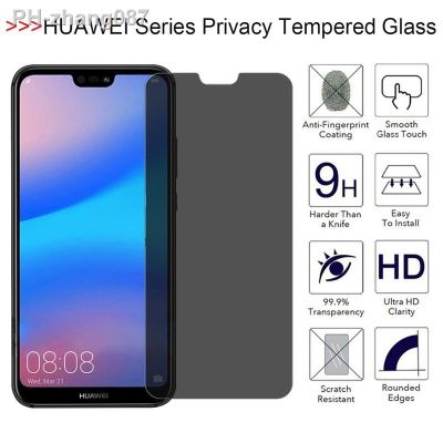 Anti Peeping Screen Protector for Huawei Y7A Y9A Y6 Y6S P40 Anti Spy Privacy Tempered Films for Enjoy 8 Nova 7i 5T 6SE Honor 20