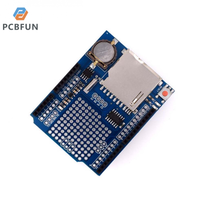 pcbfun Diymore ช่องการ์ดความจำ SD DS1307บันทึกข้อมูลบอร์ดสำหรับ Arduino การขยายตัวของโล่ช่องการ์ดความจำบันทึกข้อมูลการขยายตัวของโล่บอร์ด