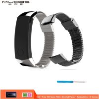 ☃✤ Mijobs for Huawei Honor 3 Band Smart Accessories Milanese Metal Strap 155-255mm Watch Band Wristband Stainless Steel Bracelets