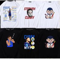 เสื้อยืดแขนสั้น พิมพ์ลายการ์ตูน Golden State Warriors curry honor No. 30