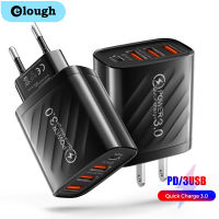 Elough PD 48W USB C Charger Fast Charger Type C Mobile Phone Adapter for iPhone 12 13 Pro Xiaomi Samsung Cell Phone Quick Charge 3.0