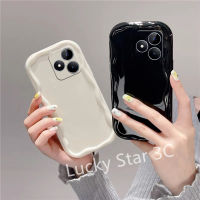 ปลอกอ่อนใหม่สำหรับ Realme C51 C53 C55 C35 C33 C31 C30 C30s เคส Phone Case โทรศัพท์กันน้ำเคสสีทึบฝาหลังโทรศัพท์ทรงคลื่นมันวาว