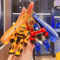 ETIONS Bumblebee Bumblebee พวงกุญแจแอ็คชั่นฟิกเกอร์ ตุ๊กตาการ์ตูน นุ่มนุ่มๆ เครื่องประดับกระเป๋า ซิลิโคนทำจากซิลิโคน ของขวัญวันเกิดของขวัญ