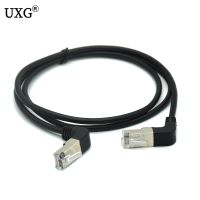 Double Elbow Down amp; Up Angled 90 Degree cat5e 8P8C FTP STP UTP Cat 5e Ethernet Network Cable RJ45 Lan Patch Cord 0.5m 5m