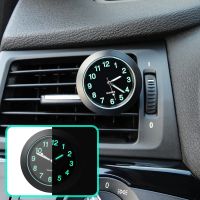 ✣﹍▦ Universal Round Car Clock Stick-On Electronic Watch Dashboard Noctilucent Decoration For Cars Car Accessary