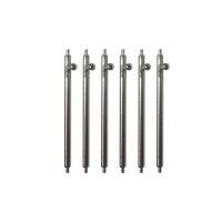 6pcs 18mm/ 20mm/22mm Smartwatch Replacement Raw Ear Rod Connecting Shaft Stainless Steel Watch Accessories Watch connection tool 【BYUE】