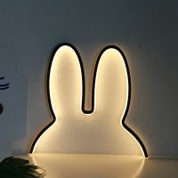 ไฟ LED ตกแต่งสำหรับเด็ก Rabbit Nightlight Plug-In