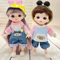 (Popular toys) ตุ๊กตาเด็กชาย16ซม. 6นิ้วแต่งตัวของเล่นสาว1/8 BJD ครบชุด Children