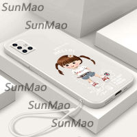 เคสโทรศัพท์ Samsung A51 การ์ตูนสาวปกซิลิโคนอ่อนนุ่ม