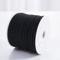 ▤ 3/4/5/6/8/10/12mm 5yards Black Hight Elastic Bands Spool Sewing Band Flat Elastic Cord Diy Handmade Accessories