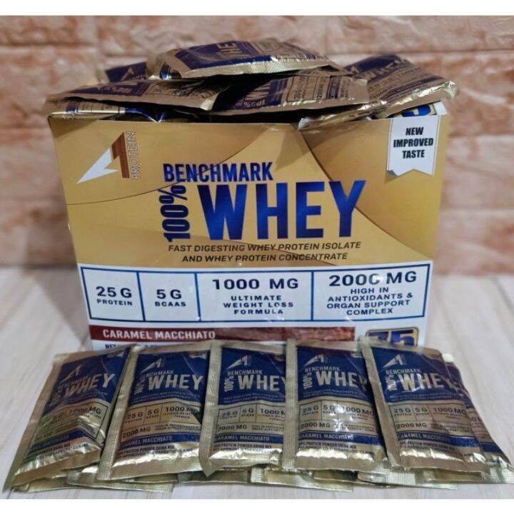 A1 PROTEIN BENCHMARK 100 WHEY SACHETS RETAIL Lazada PH
