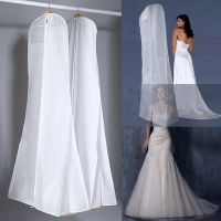 ☎☢ Extra Large Garment Bridal Gown Long Clothes Protector Case Wedding Dress Cover Dustproof Covers Storage Bag For Wedding Dresses