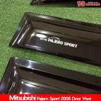 กันสาด Pajero sport 2008 2009 2010 2011 2013 2014 สีดำ สินค้าตรงรุ่น สามารถติดตั้งได้เลย งานสวย ส่งฟรี