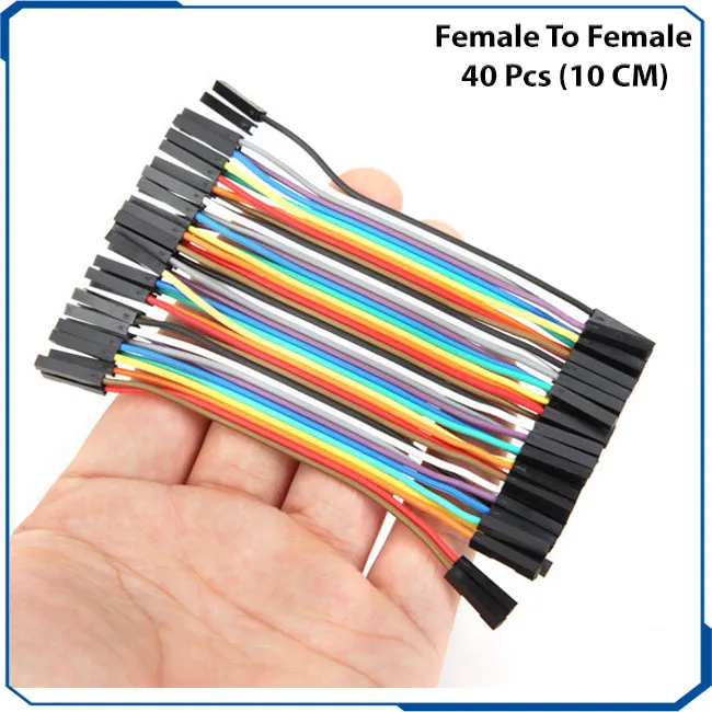 40PCS Dupont Wire 2.54mm 1P-1P Female to Female Connector Cable F Arduino 