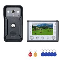 Video Intercom Door Phone 7 Inch RFID System with HD Doorbell 1000TVL Camera